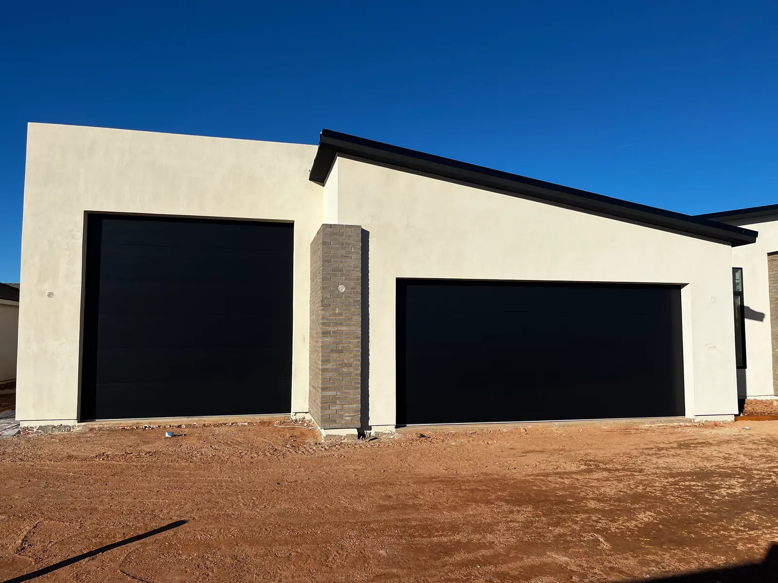 Matte Black Sectional Doors
